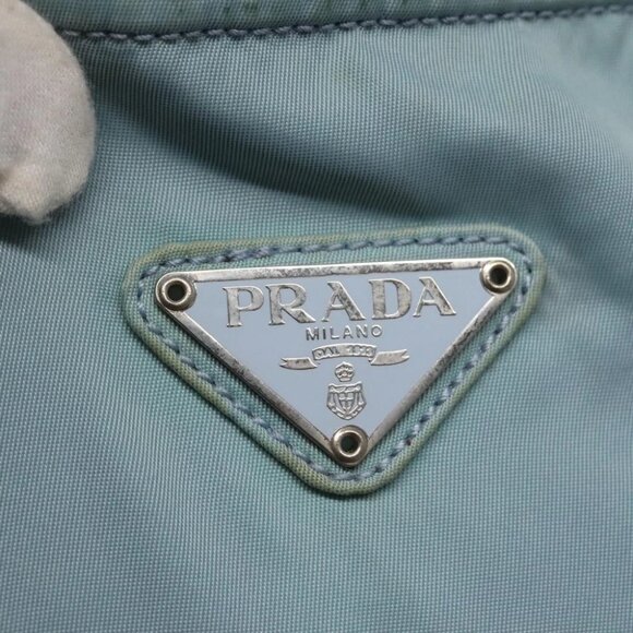 PRADA Shoulder Bag Nylon Blue Silver Auth mr1407 - Picture 5 of 16